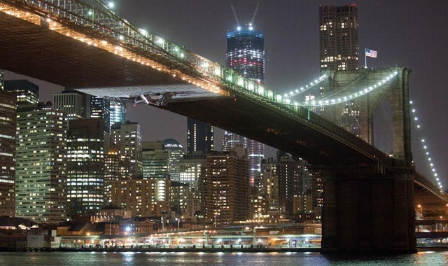 Crane Crashes Into Brooklyn Bridge Scaffolding