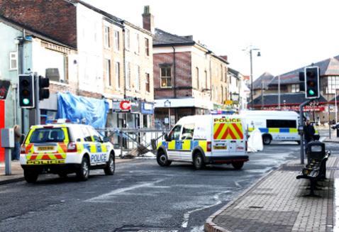 Scaffolding Collapses In The Center Of Chorley