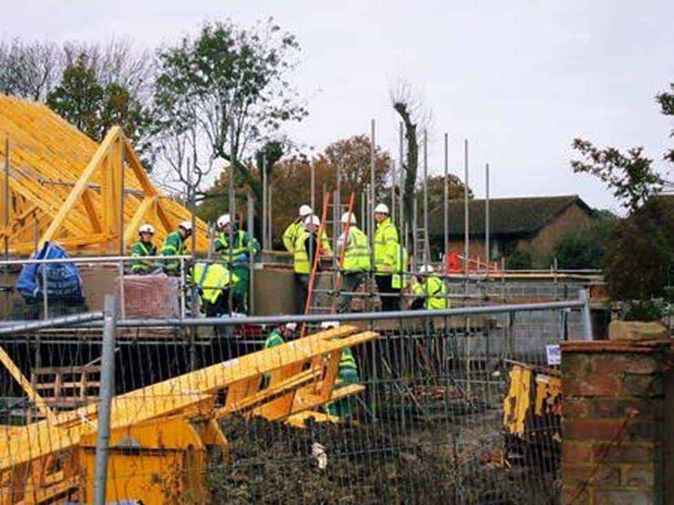 Worker injured after scaffolding board gives way