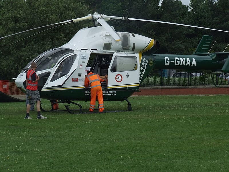 Scaffolder Airlifted After Factory Roof Fall