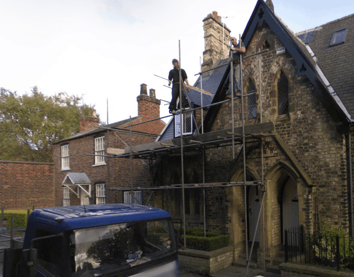 Google Street View Catches Scaffolders Working Unsafe