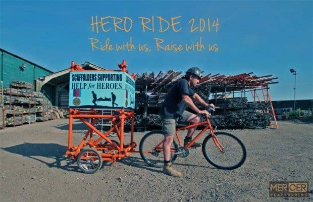 Scaffolders Go That Extra Mile To Raise Money For Help For Heroes
