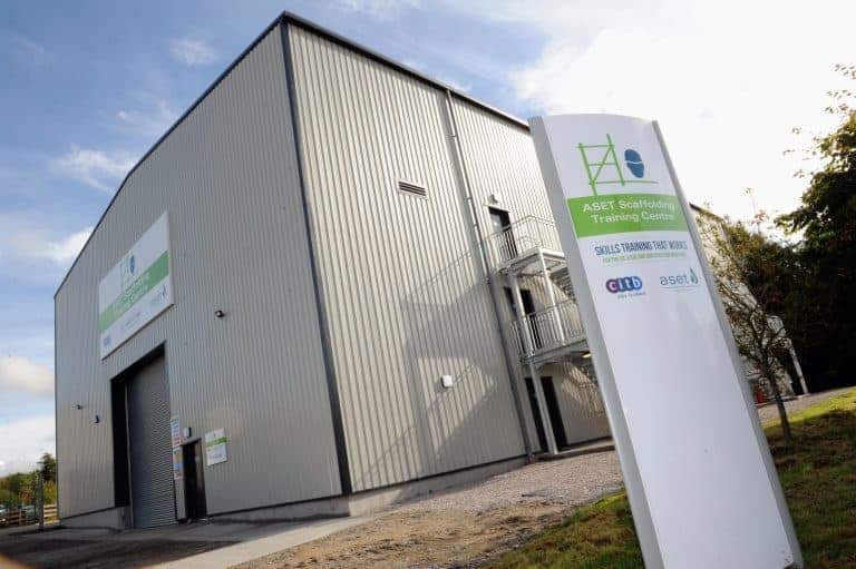 New scaffold training facility Aberdeen, CITB, ASET