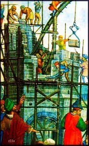 History of Scaffolding 12th Century Scaffolders