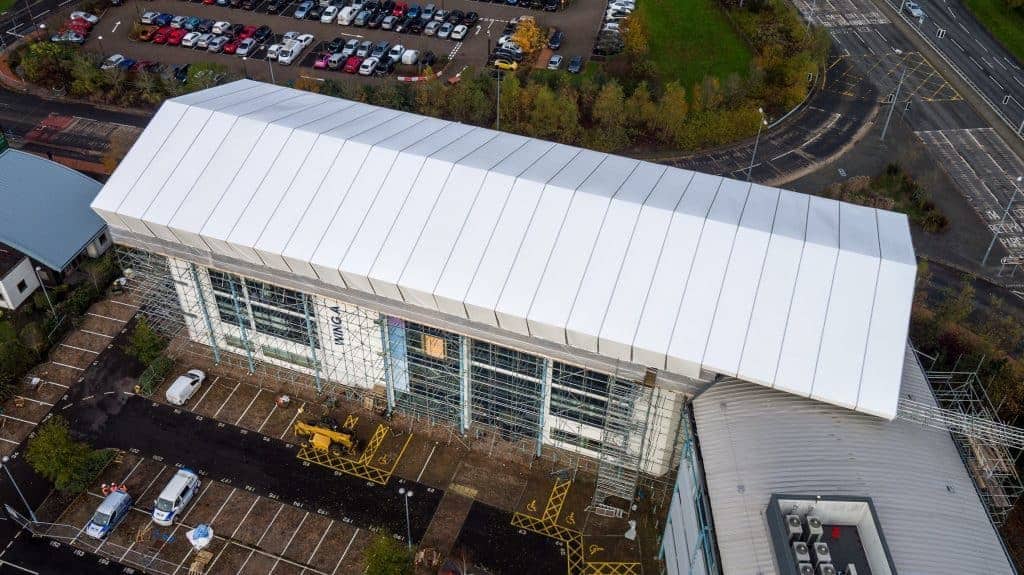 Atlantic Scaffolding chose Generation UNI Roof for Temporary Roof project