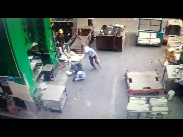 Hard Hat Saves Guys Life
