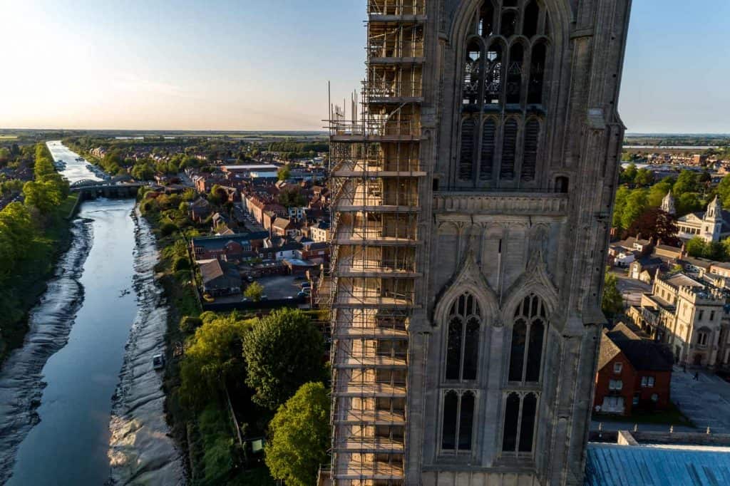Scaffolding on the Boston Stump