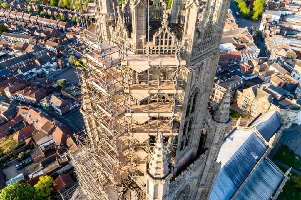 Scaffolding on the Boston Stump