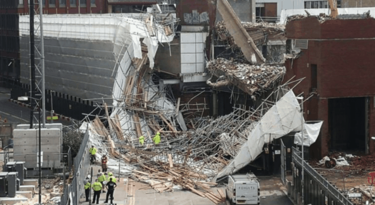 Three Injured In Major Scaffolding Collapse In Reading