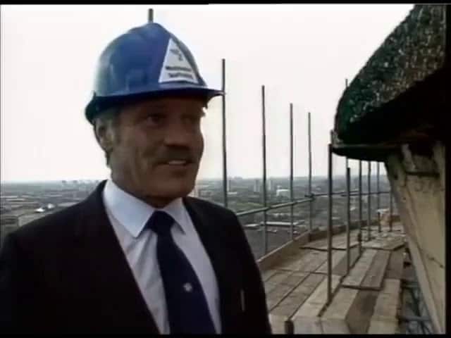 man with hardhat at west ham power station