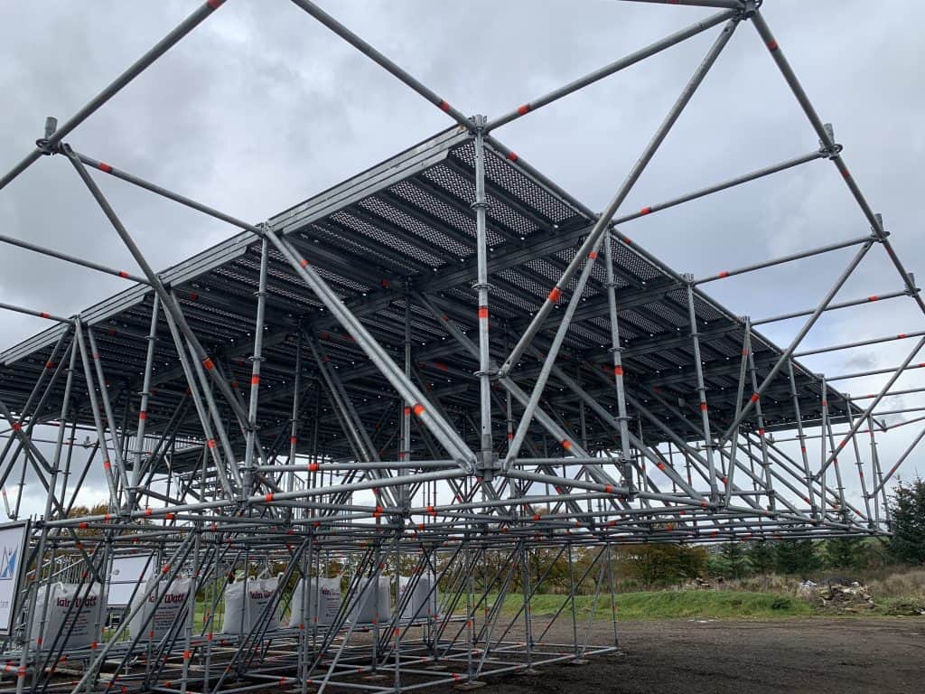 MJR Group Solutions Business Showcase Event Layher Scaffold Helipad