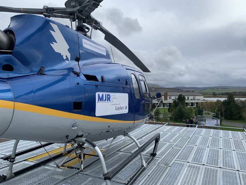MJR Group Solutions Business Showcase Event Layher Scaffold Helipad