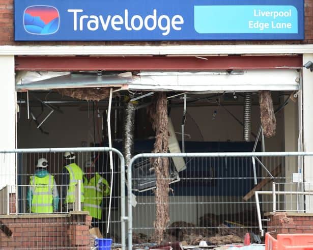 Digger driver jailed after rampage at Liverpool Travelodge