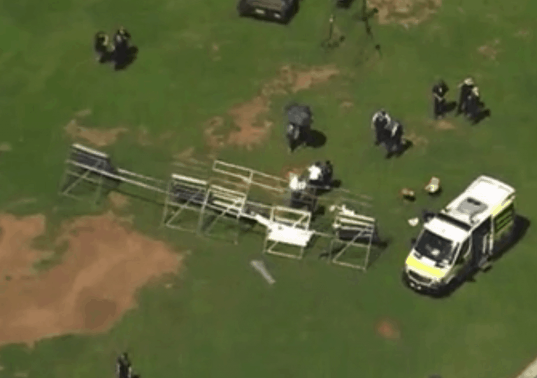 School children injured after scaffolding collapses School children injured after scaffolding collapses