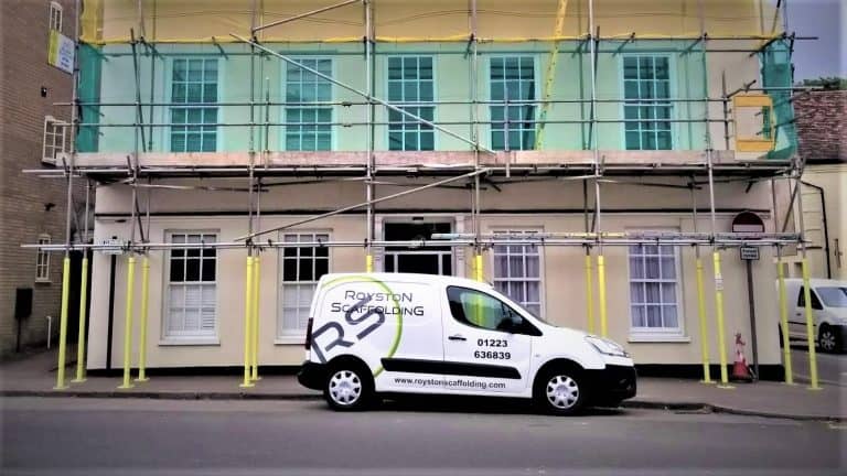 Scaffolders provide essential work for NHS during lockdown
