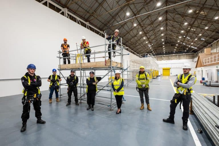 100 Trainees benefit from new Swansea scaffolding centre