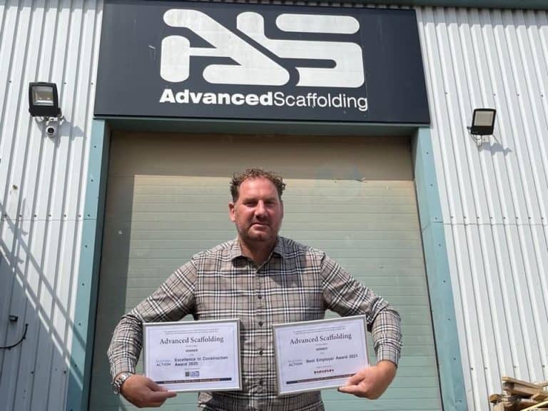 Advanced Scaffolding (SW) Ltd Wins Top Business Award