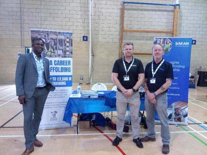 Scaffolding stands out at Armed Forces careers event