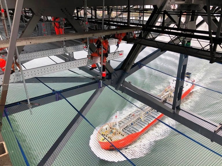 Working on the Forth Road Bridge I-Scaff Access Solutions Ltd have installed the UK's largest suspended scaffold that uses Layher’s cutting edge 'FlexBeam'.