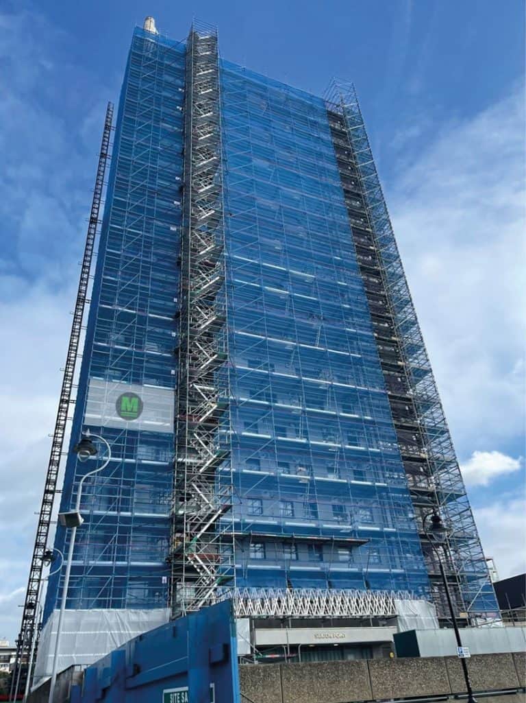 Layher & Mattison optimise access for high-rise refurbishment