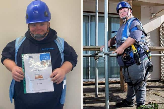 Budding scaffolder Todd on road to become fully qualified
