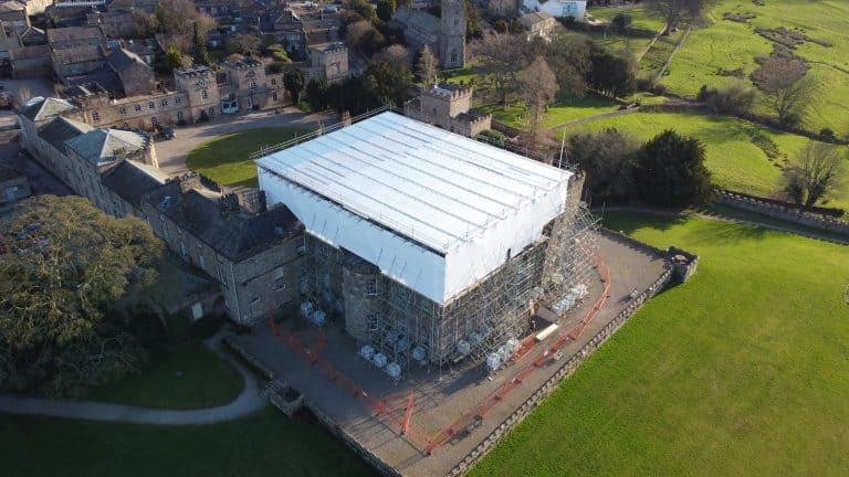 Elite Scaffolding plays key role in castle’s roof renovation project