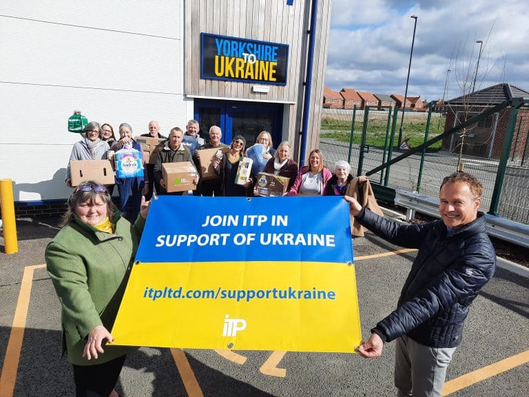 Scaffold sheeting manufacturer sponsors truck to transport aid to Ukraine