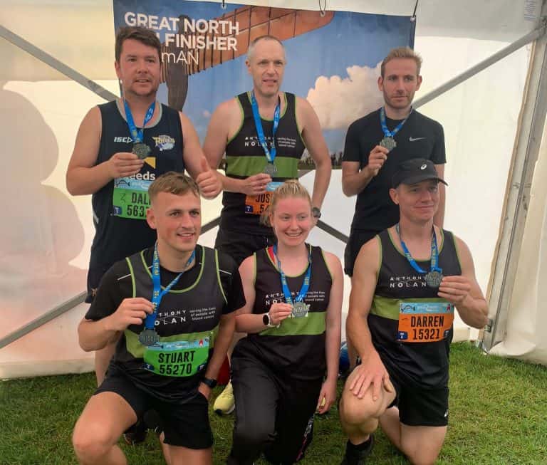 TRAD runners complete Great North Run for Anthony Nolan Trust