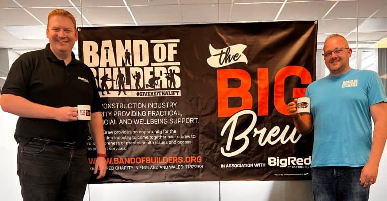 A new text service has been launched as part of a growing campaign to get scaffolders and other tradespeople to open up about their mental health over a cuppa. 