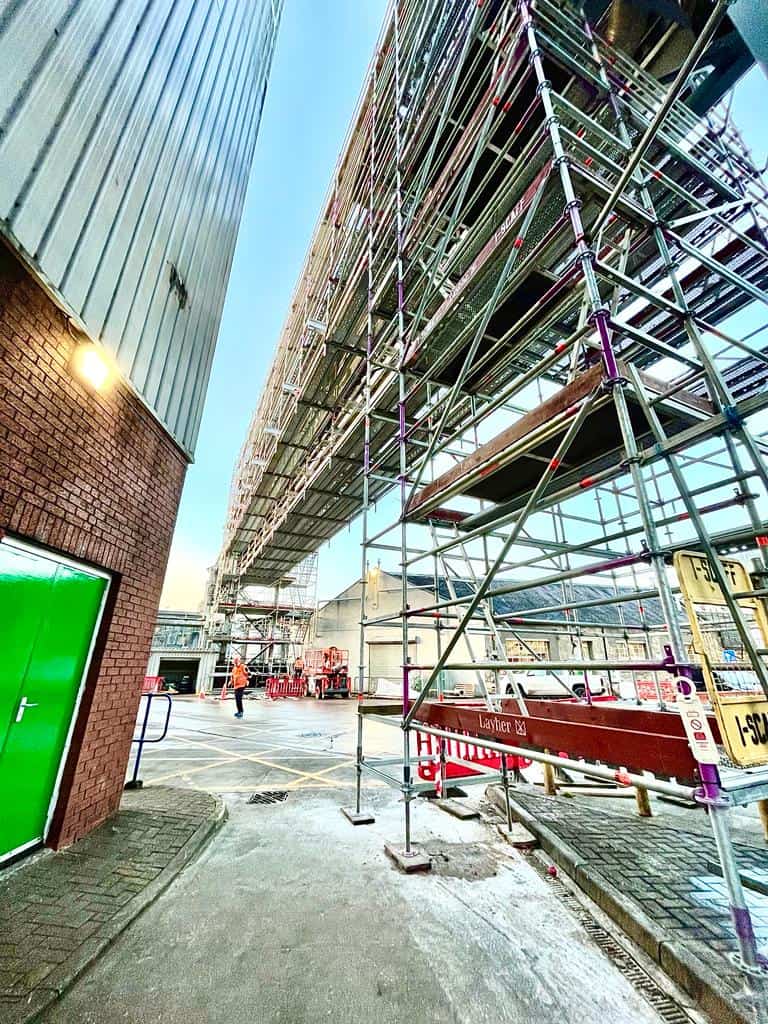 I-Scaff Access Solutions Ltd has demonstrated its innovative approach while making history by using Layher's award-winning TwixBeam during a pipe bridge refurbishment project at a Whisky 