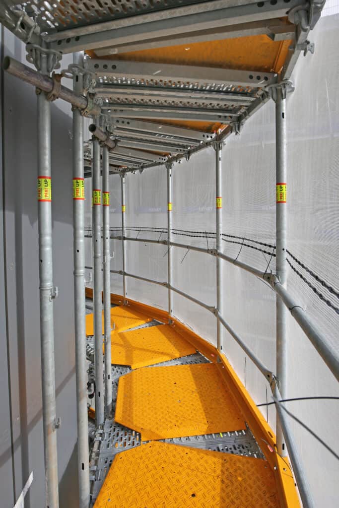 Charles Stratford, Business Development Manager for PERI UP Scaffolding, highlights the importance of utilising system scaffolding to speed up remedial work on high-rises and reduce the disruption caused to residents occupying these buildings. 