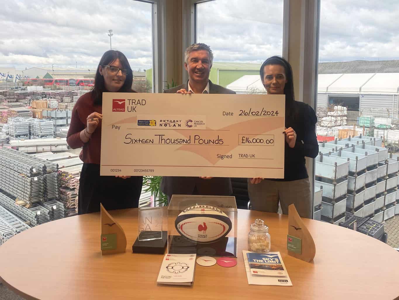 TRAD UK successfully concluded its 2023/24 charity year by raising £16,000 for three life-saving charities: Anthony Nolan, Marie Curie, and Cancer Research UK.