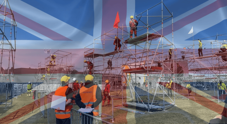 Three prominent UK scaffolding firms have signed up to compete in ScaffChamp 2024 in Vilnius, Lithuania, showcasing the country's expertise and innovation in the scaffolding industry.