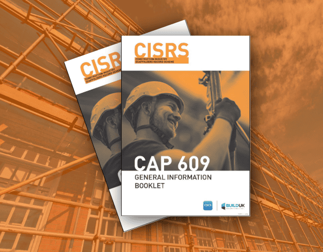 In a move set to streamline scaffolding training and certification processes, the CISRS has unveiled its revamped CAP 609 General Information Booklet. 