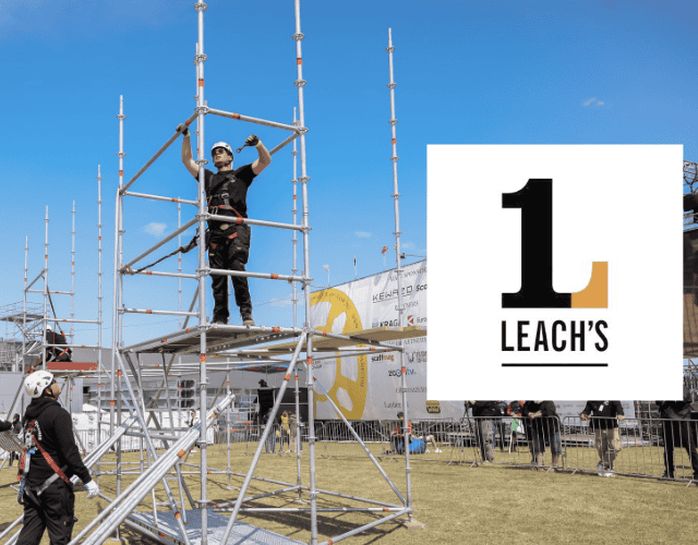 The highly anticipated ScaffChamp 24 international scaffolding competition is getting a major boost, with Leach's proudly stepping in as a main partner. 
