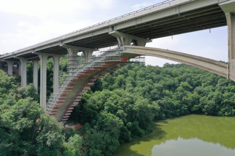 Find out how the Flydeck system from Pilosio transformed a difficult bridge refurbishment project. Discover the engineering innovation that enabled safe access to every part of the bridge.