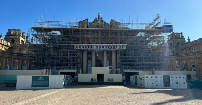 Blenheim Palace Scaffolding Works Featured on ITV News