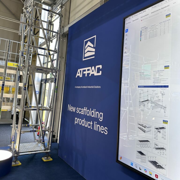 Global scaffolding specialist AT-PAC has confirmed plans for a significant expansion across Europe, as it showcases a range of innovative systems at Bauma 2025 in partnership with Austrian formwork giant Doka.