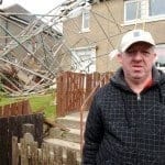 scaffold blown over dimsdale road wishaw