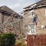 scaffold blown over dimsdale road wishaw