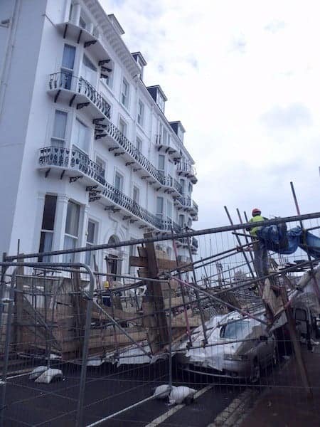 Scaffolding Collapse In Southsea