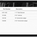 Bill of Materials Horizontal