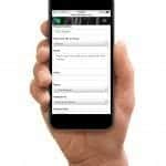 Hand holding iphone Add Request