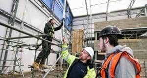Image shows scaffolding training