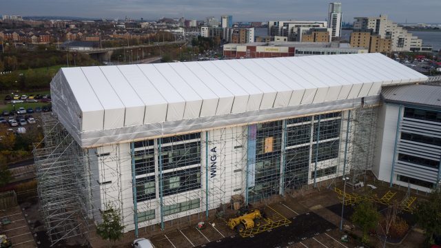 Atlantic Scaffolding chose Generation UNI Roof for Temporary Roof project