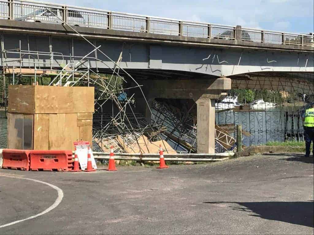Bridge Scaffolding Collapse