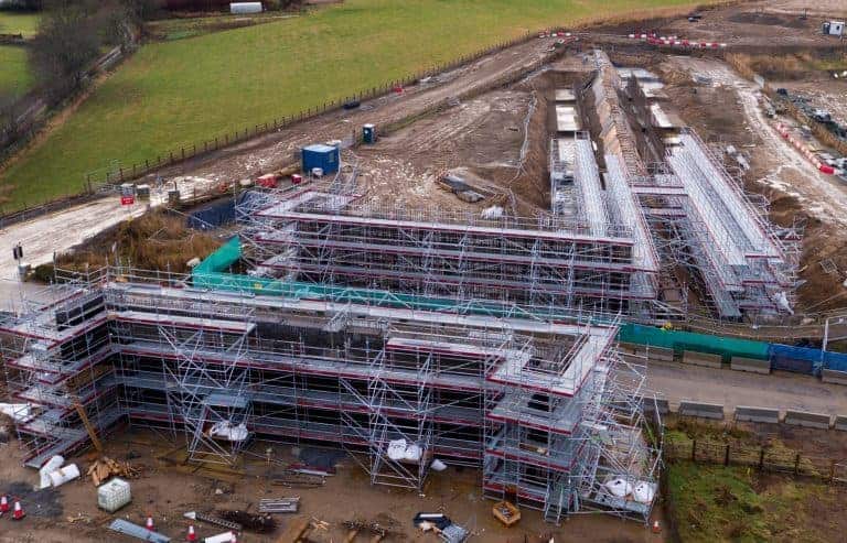 Layher Scaffolding System Driving Major Scottish Development