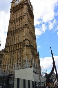 Scaffolding on Big Ben London