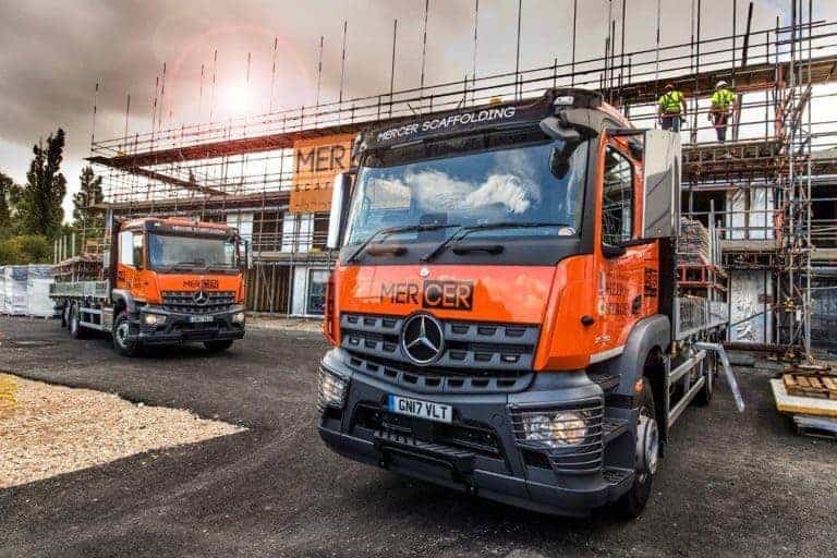 Mercer Scaffolding aims high with new Mercedes-Benz trucks