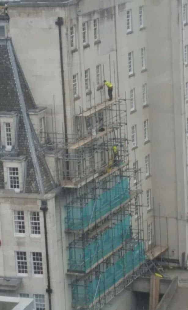 Scaffolder not clipped on